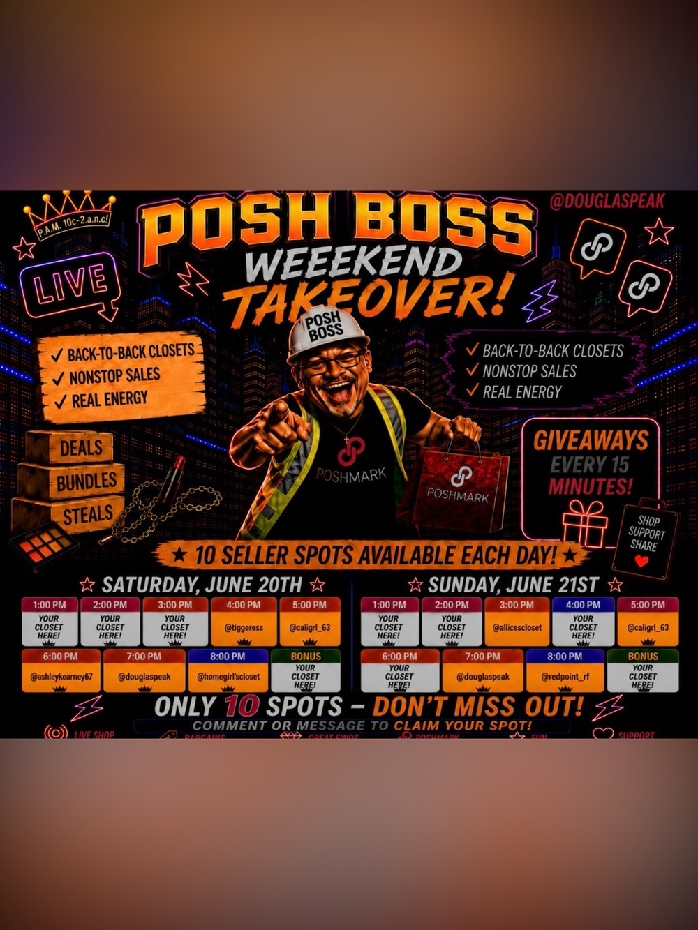 Poshmark Posh Boss Weekend Takeover ROUND 3